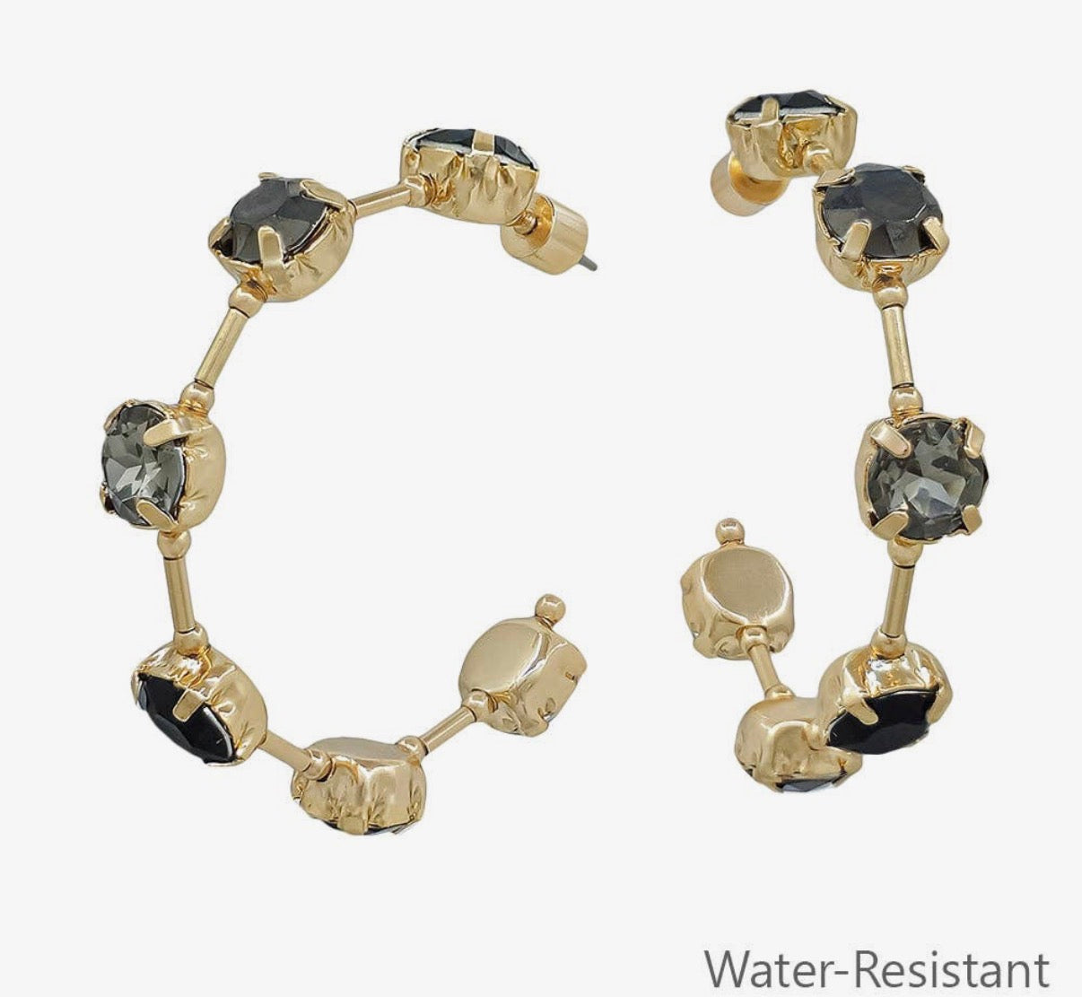 Crystal Hoop Earrings