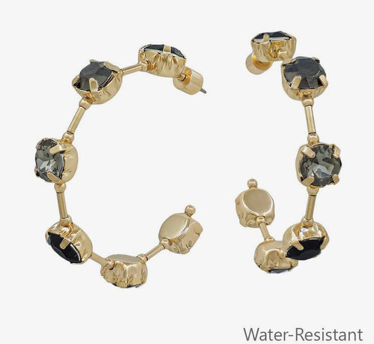 Crystal Hoop Earrings