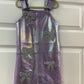 Purple Bow Overalls