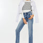 High Rise Slim Straight Jeans