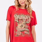 Raised On Country Music Graphic Rayon Top