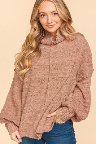 Mocha Turtle Neck Sweater