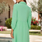 Collared Shirt Dress w/ Pockets