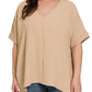 Plus Dolman Short Sleeve Top