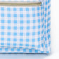 Sky Blue Plaid Ruffle Boys Backpack