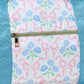 Women Bow Print Canvas Travel Bag