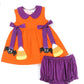 Candy Corn Spider Bloomer Set