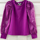 Kids Metallic Berry Top