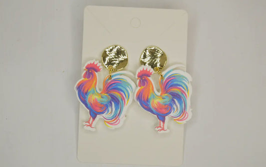 Rooster Earrings