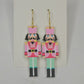 Pink nutcracker earrings