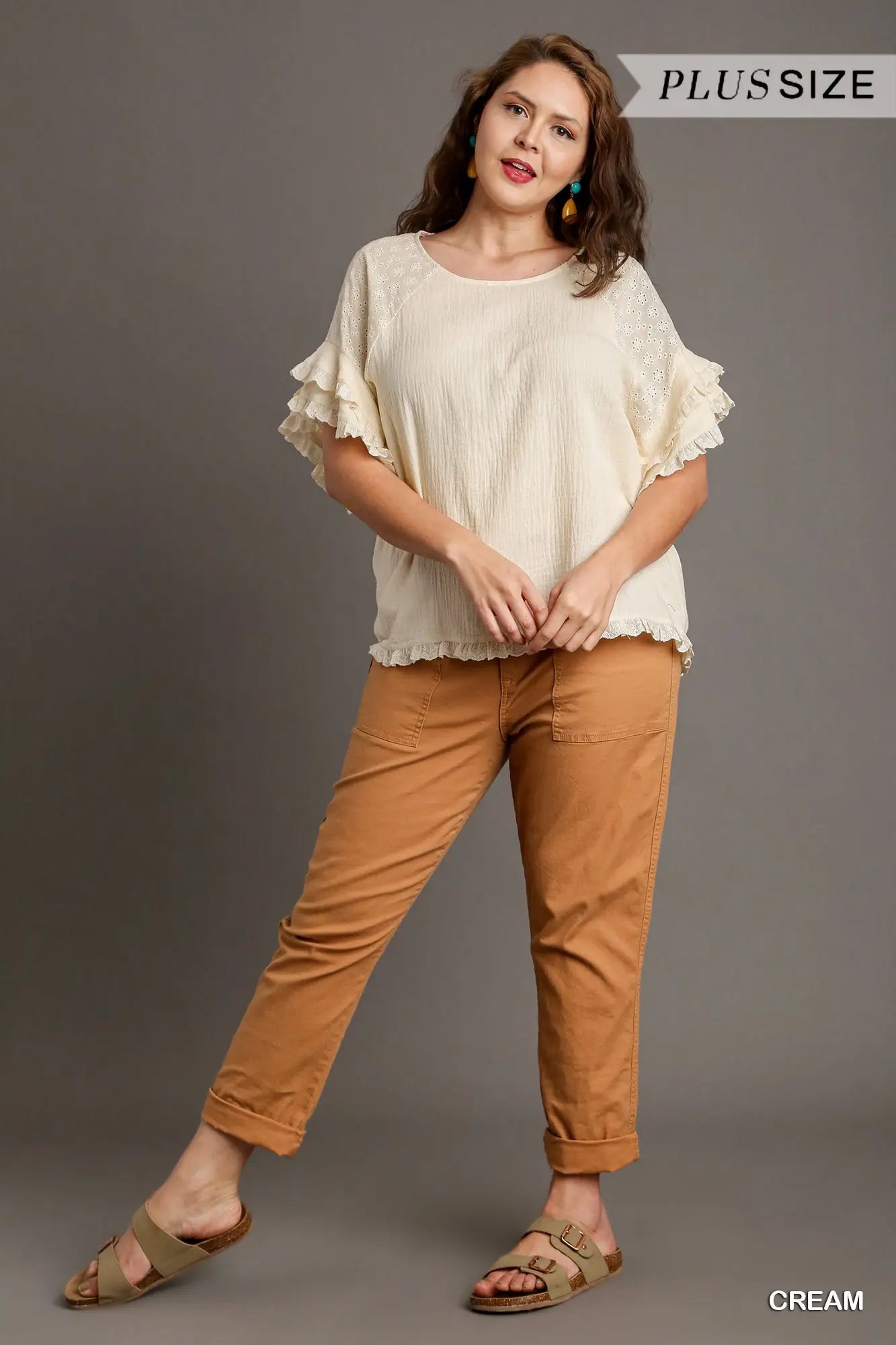 Ruffle Sleeve Blouse