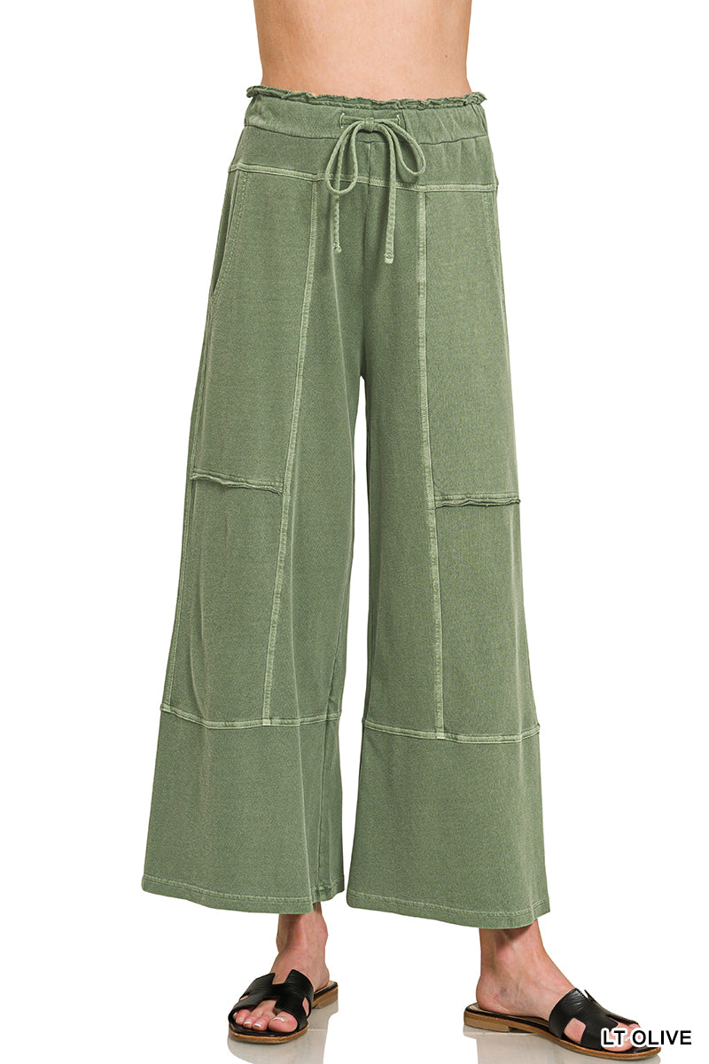 French Terry Wide Leg Pants