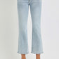 Plus Light Washed Cropped Jeans