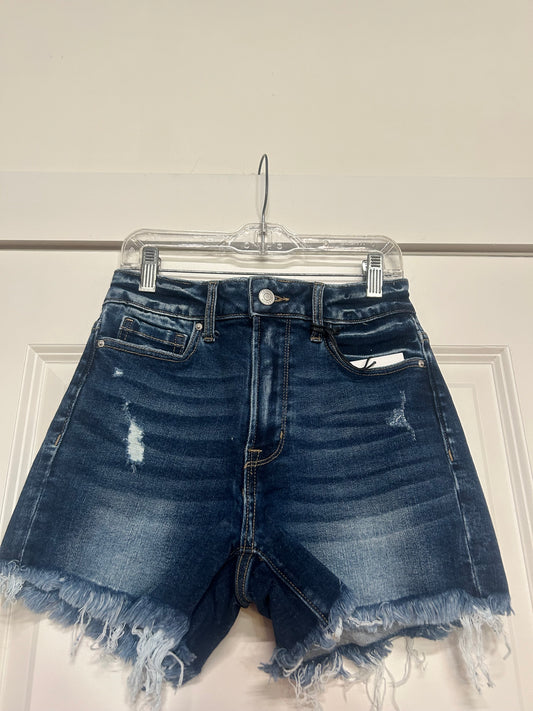 Frayed Blue Jean Shorts