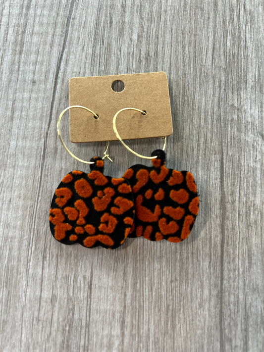 Velvet Pumpkin Earrings