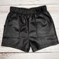 Black Leather Shorts