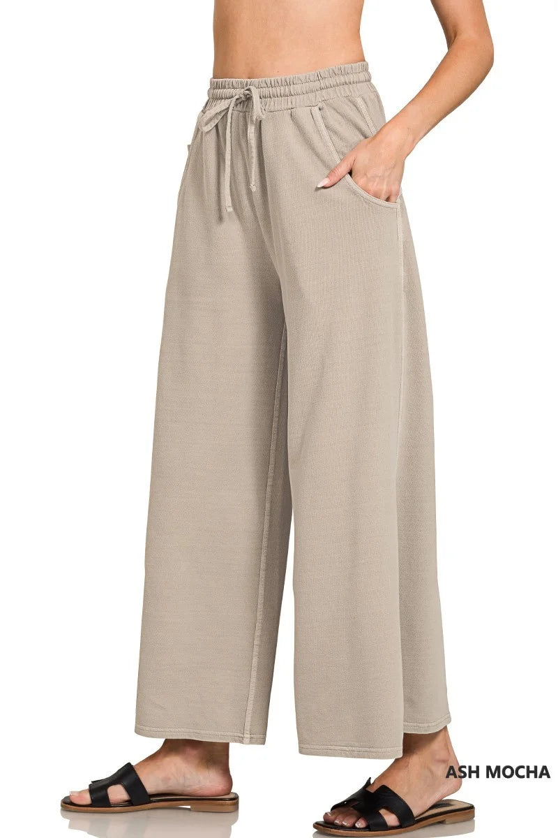 French Terry Washed Pants