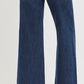 Mid Rise Cropped Wide Front Detailed Jeans