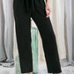SOLID CASUAL WIDE PANTS WITH WAIST BAND