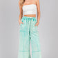 MINERAL WASHED TERRY KNIT PANTS