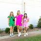 Hot Pink Flutter Sleeve Set