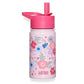 Pink Floral 14 oz Steel Water Bottle