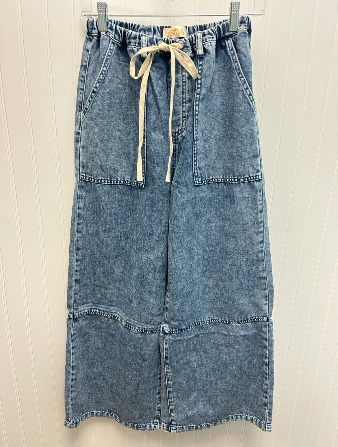 Drawstring Denim Pants