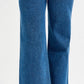 Tummy Control Mid Rise Crop Straight Jeans