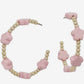 Pink & Gold Hoops