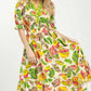 Tropical Floral Print Dress