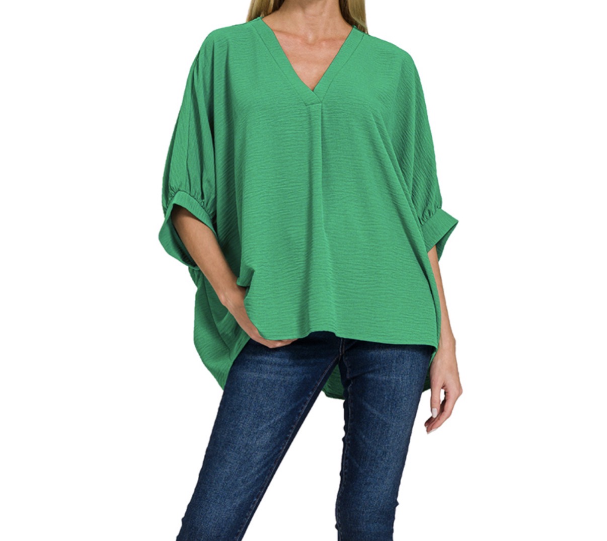 Woven Airflow Half Sleeve Top