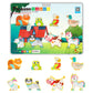 PicassoTiles 8pc Farm Animal Magnetic Action Figures