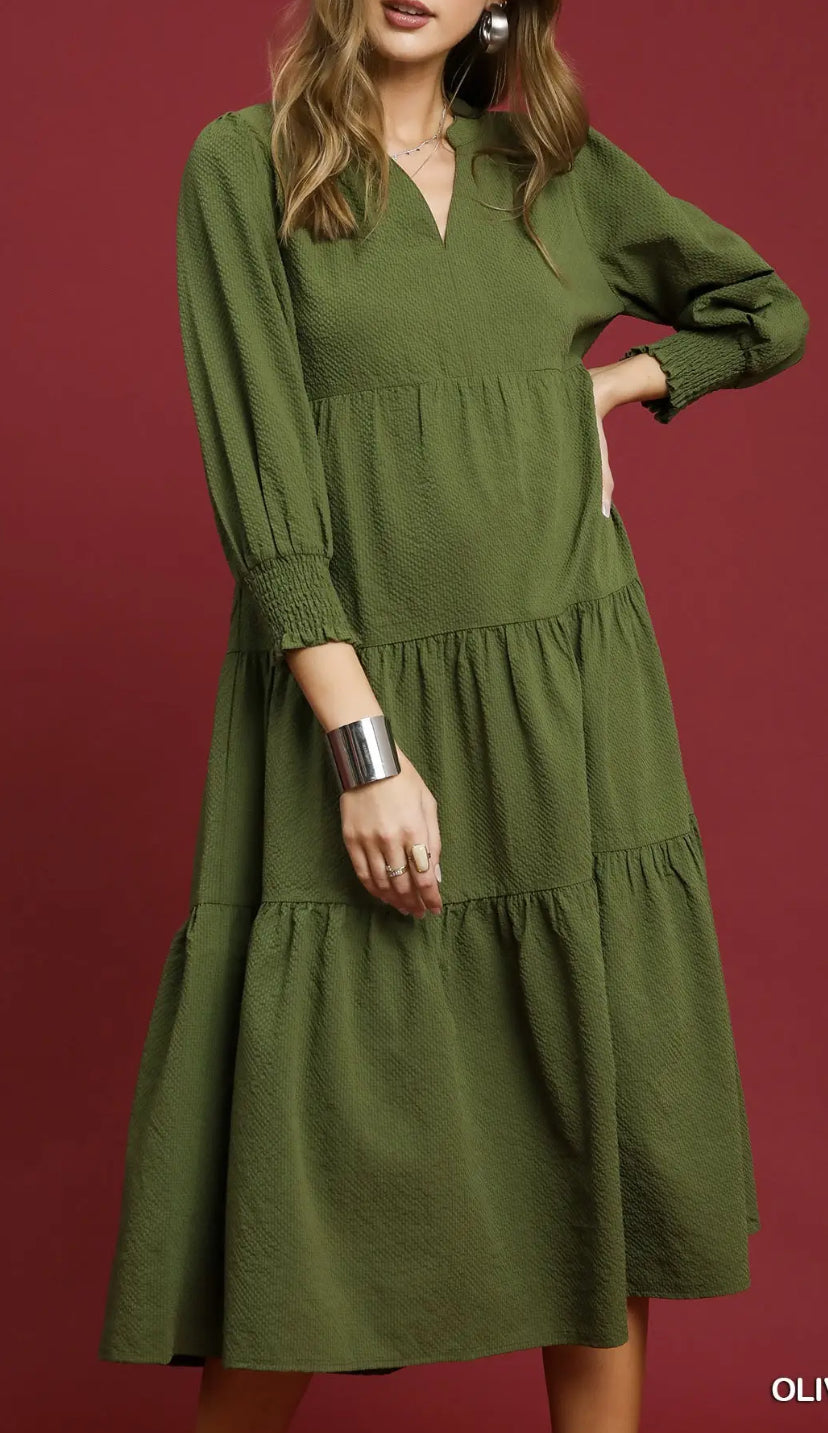 Long Sleeve Midi Dress