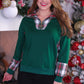 Green Plaid Top