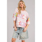 PASTEL FLORAL PATCHWORK OVERSIZED TEE