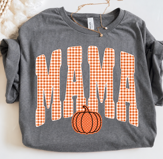 Retro Mama Pumpkin Fall Graphic Tee