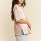 PLUS CASUAL PULLOVER SHORT SLEEVE KNIT TOP