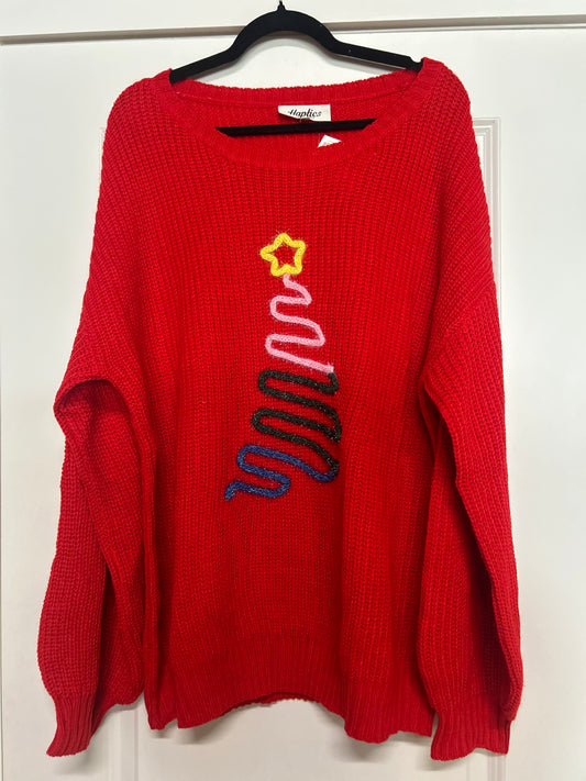 Red Tree Sweater