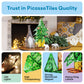 PicassoTiles 106pc Holiday Tree Magnetic Tile Building Set