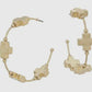 Gold Cross Hoops