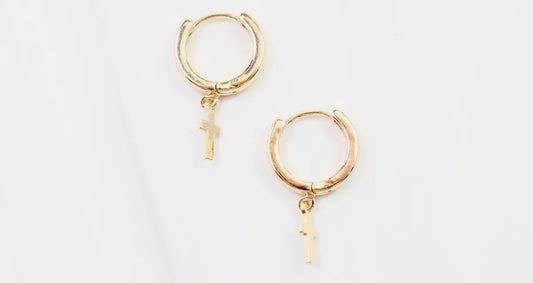 Cross Dangle Earrings