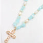 Blue Cross Necklace