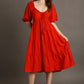 Puff Sleeve Tiered Dress