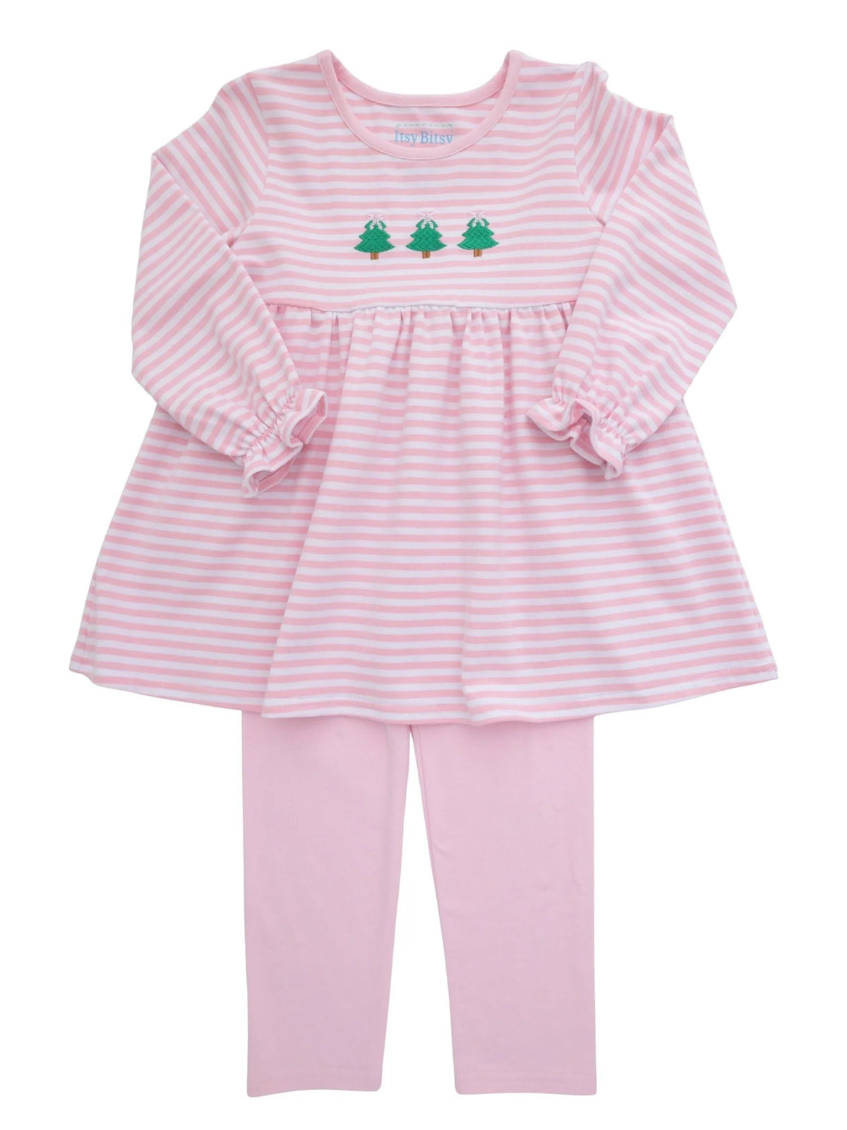 Christmas Tree Ruffle Pants Set