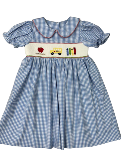 Wheels On The Bus Smocked Dress
