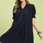 Puff Sleeve V-Neck Dress
