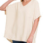 Woven Short Sleeve Top