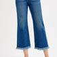 Mid Rise Cropped Flare Jeans
