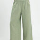 Frayed Hem Wide Leg Pants