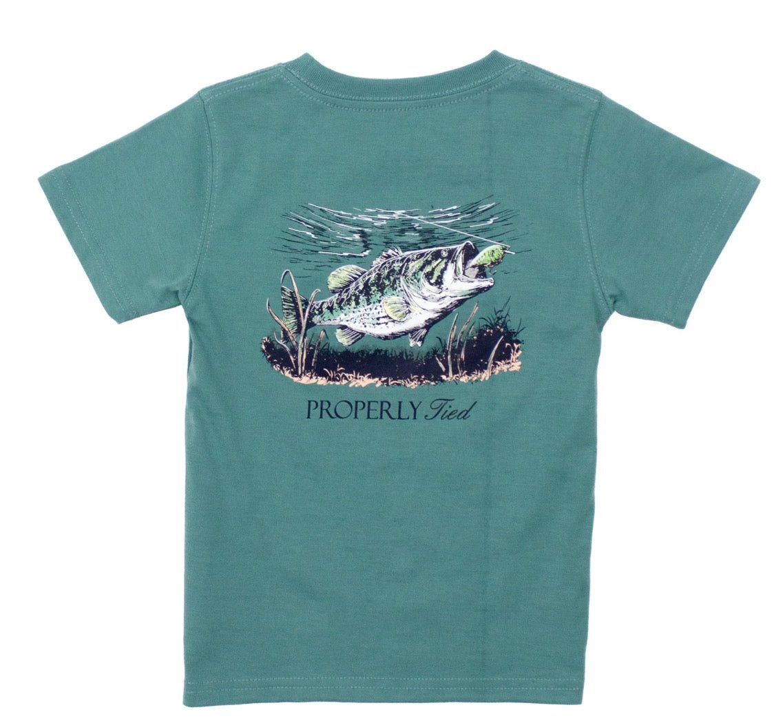 Boys Set The Hook Tee